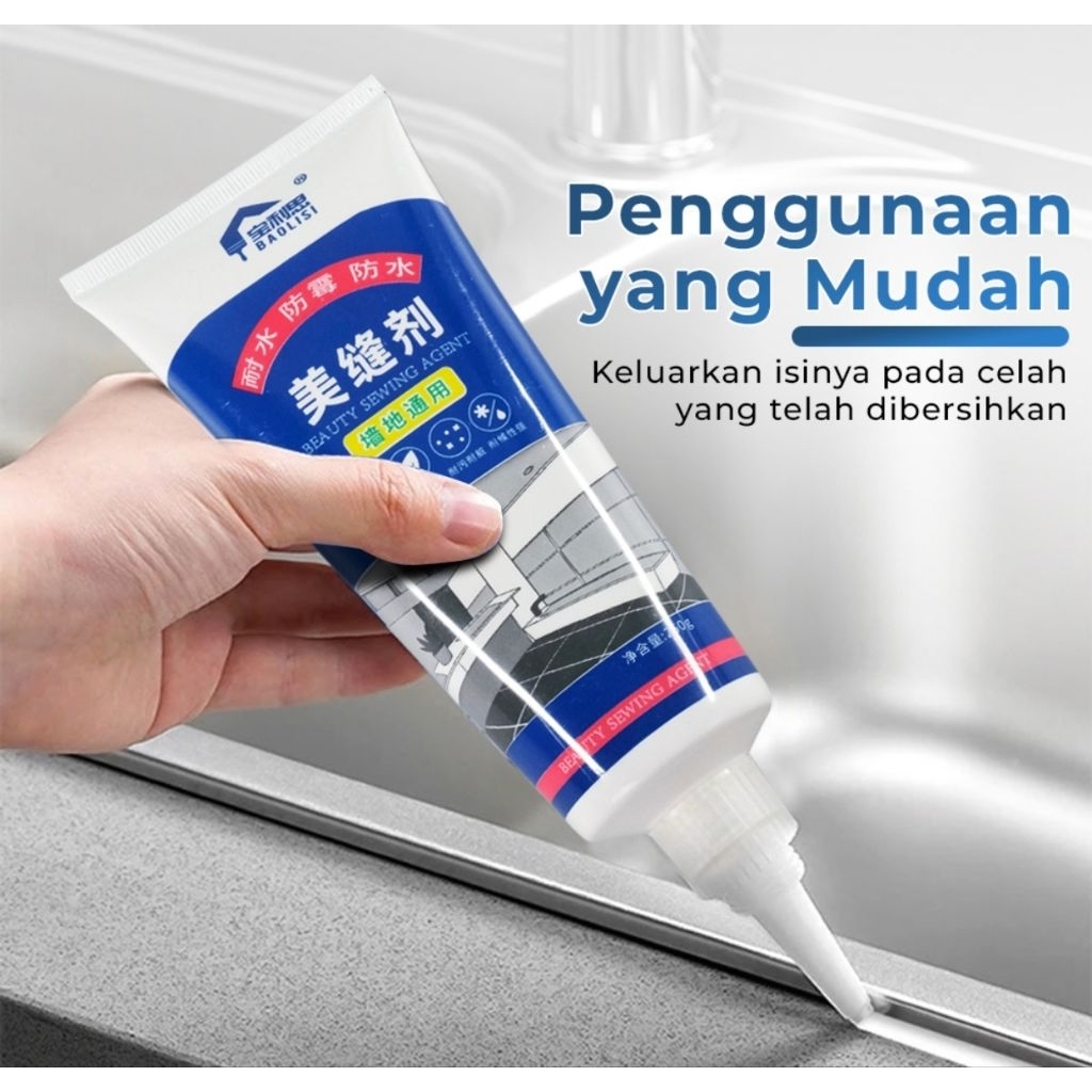 Sealant cream kloset duduk wastafel lem material anti air bocor jamur