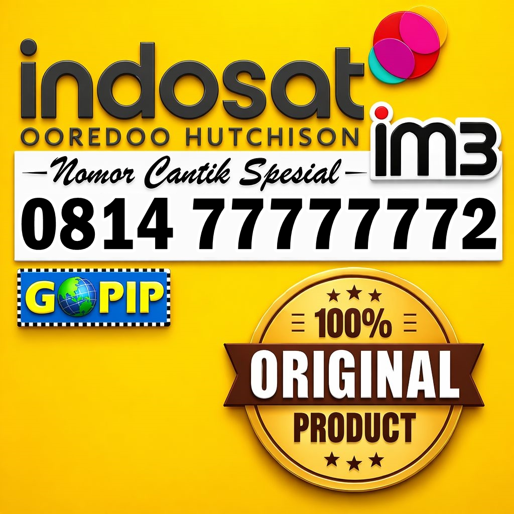 Nomor Cantik Indosat Im3 Sapta 7777777 Kartu Perdana Support 5G