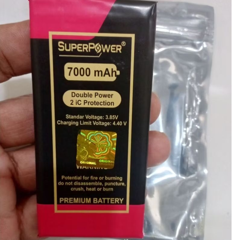 Baterai Batre Battery  LG V50 V50S  BL-T42 BLT42 Double Power 7000mAh 2 IC Protector Garansi 12 Bula