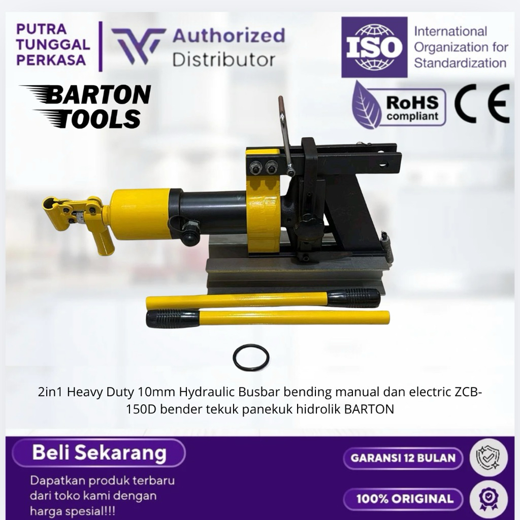 2in1 Heavy Duty 10mm Hydraulic Busbar bending manual dan electric ZCB-150D bender tekuk panekuk hidr