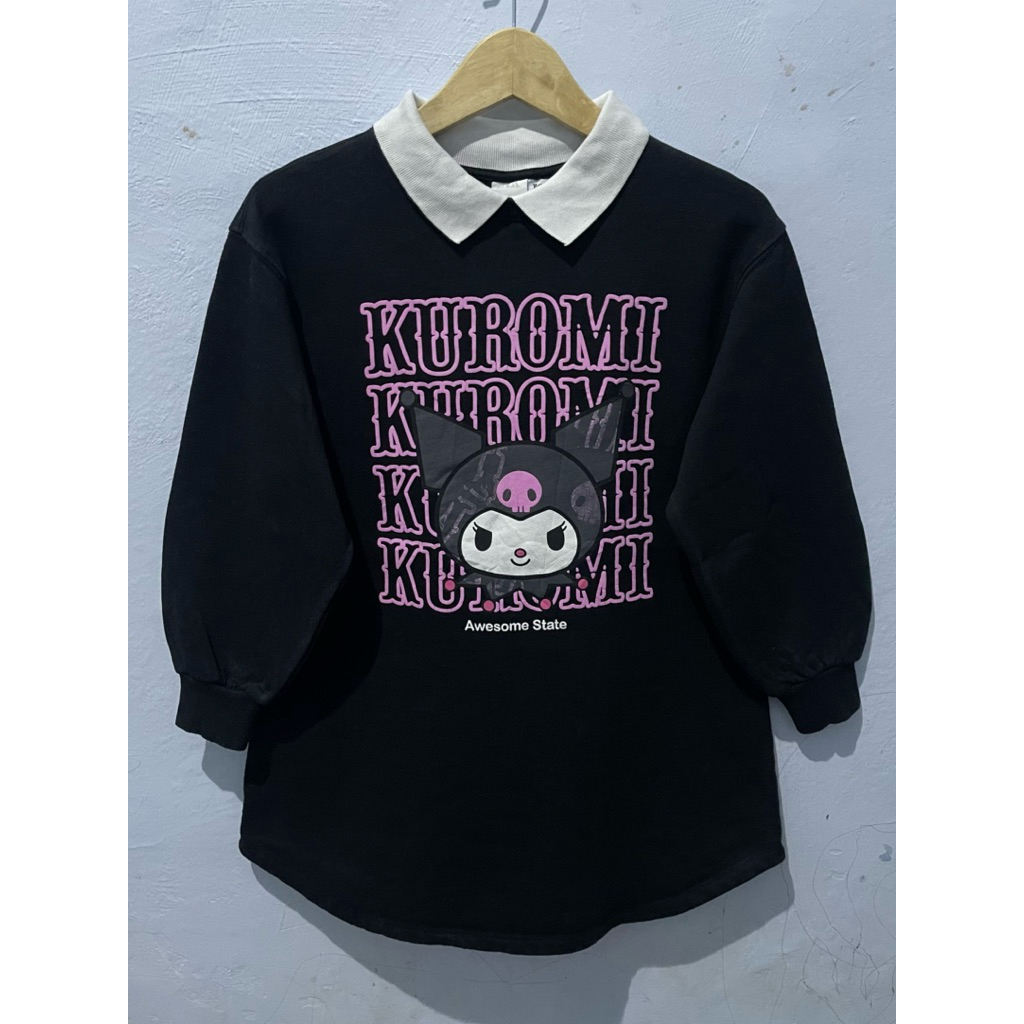 Crewneck Cewek Zara X Kuromi Original Second