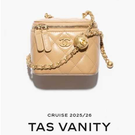 (PRELOVED) TAS VANITY CHANEL - TAS MINI SLING - TAS PESTA UNIK