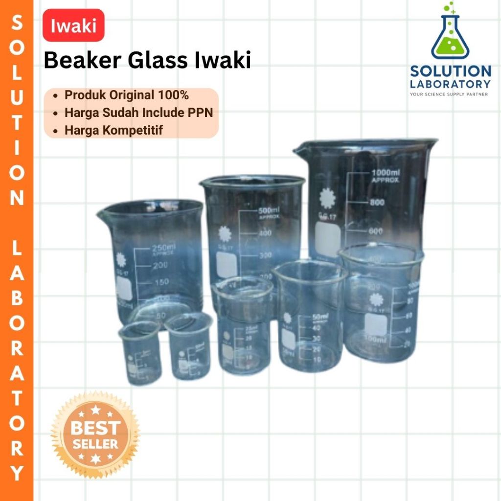 Beaker Glass 50-1000ml Iwaki