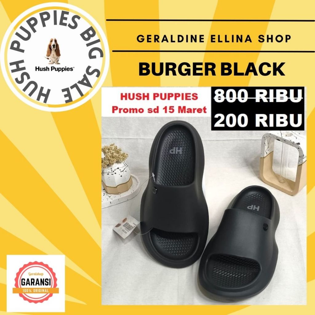 Sandal Hush Puppies pria original sale seri BURGER