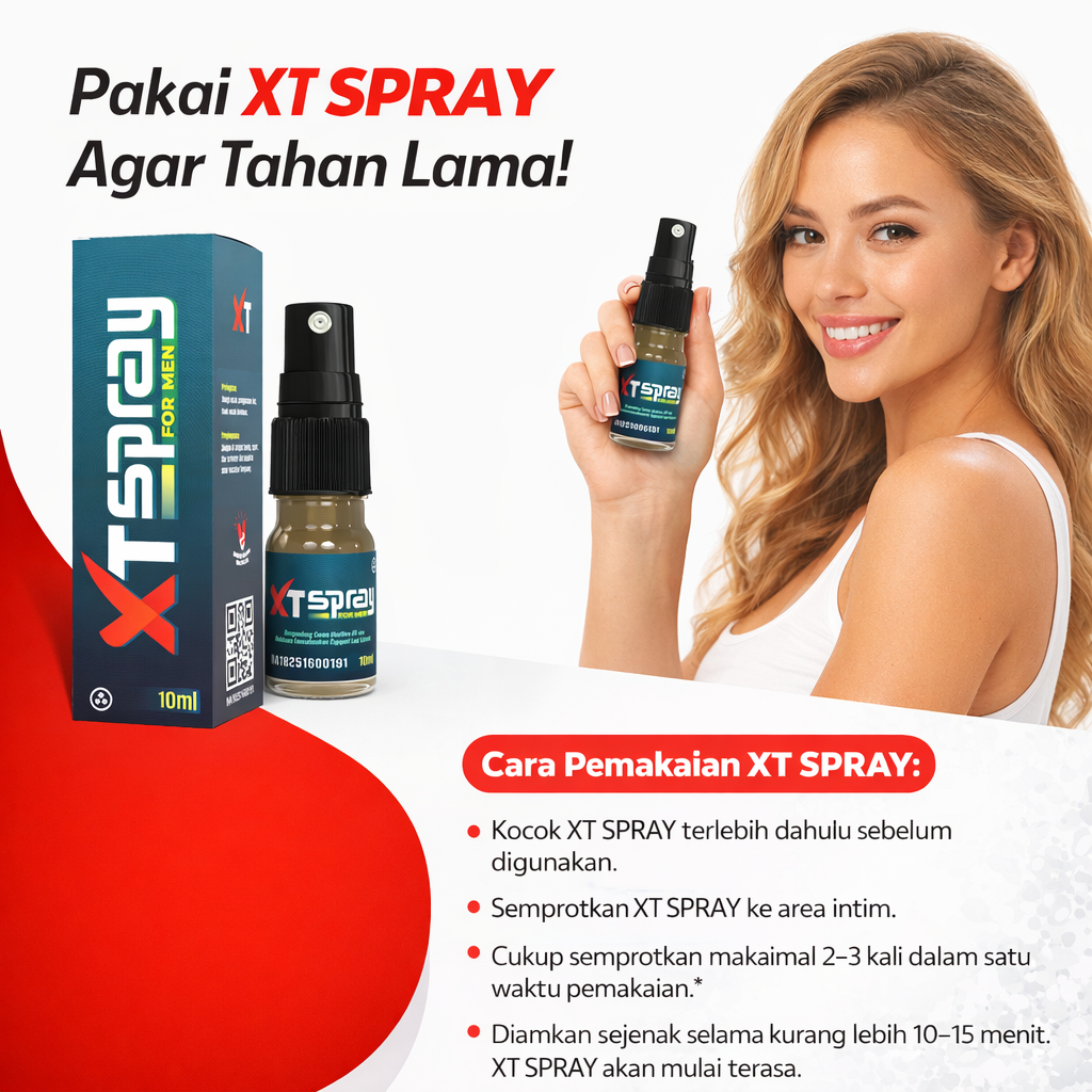 XT Spray obat kuat Pria Tahan lama pria Original herbal oles BPOM