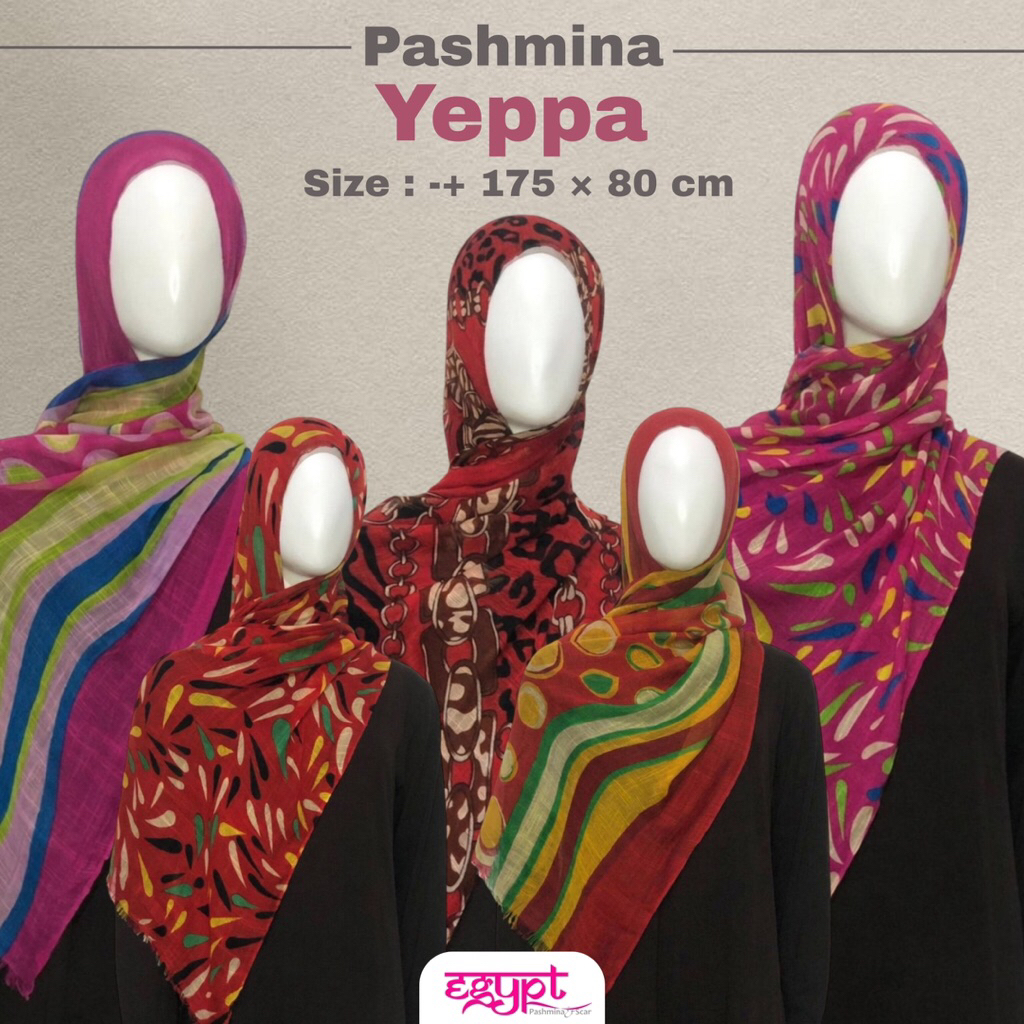 Egypt Muslim Scraft - Pashmina Yeppa - Pashmina Motif - Hijab Daily - OOTD Hijab