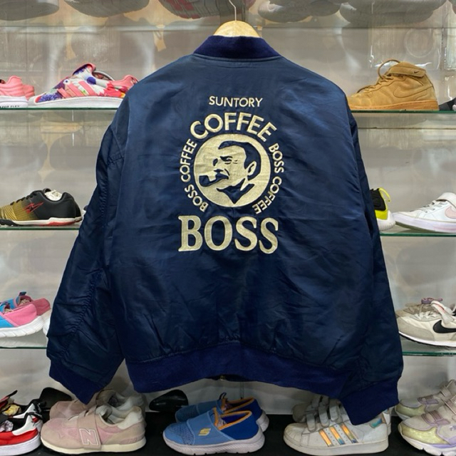 BOMBER JACKET SUNTORY COFFEE BOSS NAVY