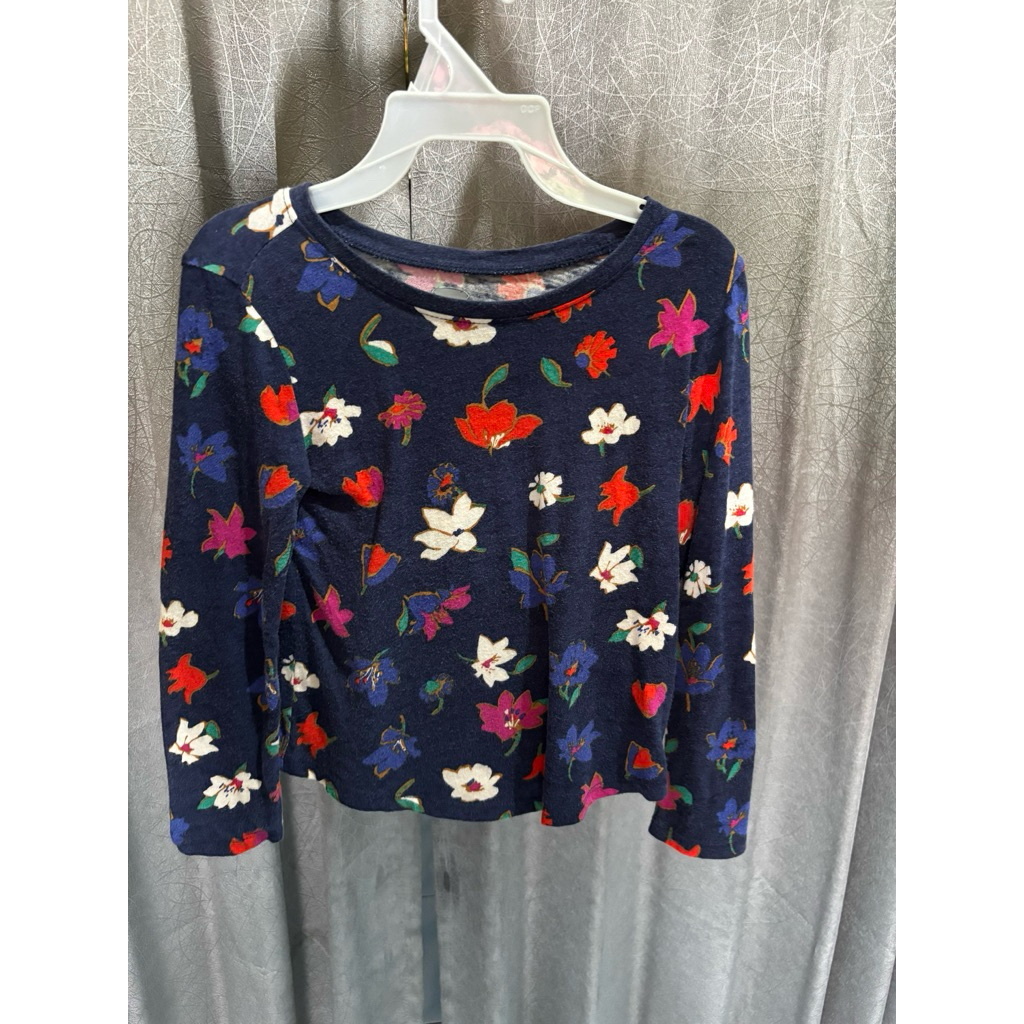 Kaos Lengan Panjang Anak Bunga