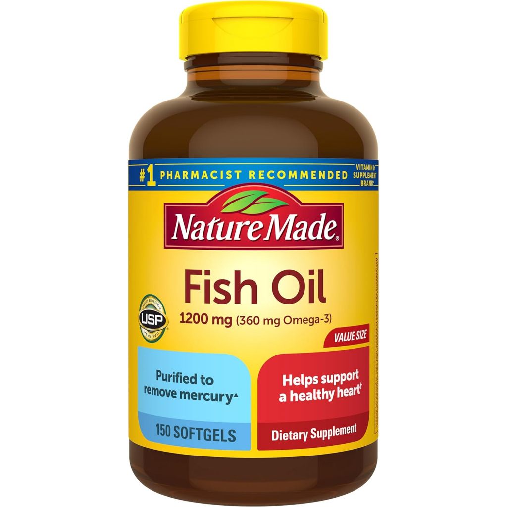 Nature Made Fish Oil 1200 Mg 150 Softgels - Penjual Recommended