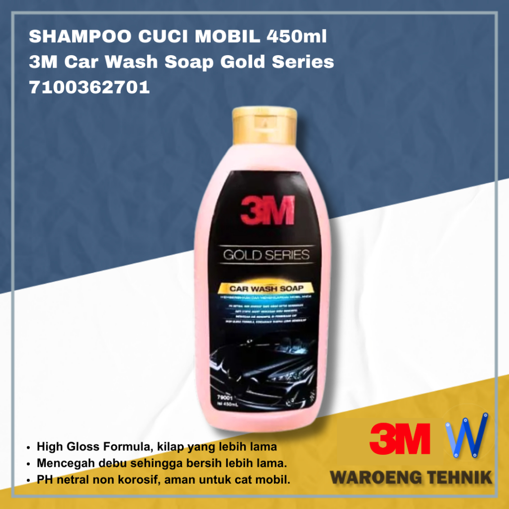 3M 79001 Car Wash Soap Gold Series 450ml /  Sabun Shampoo Mobil Sabun Cuci Mobil (NEW)
