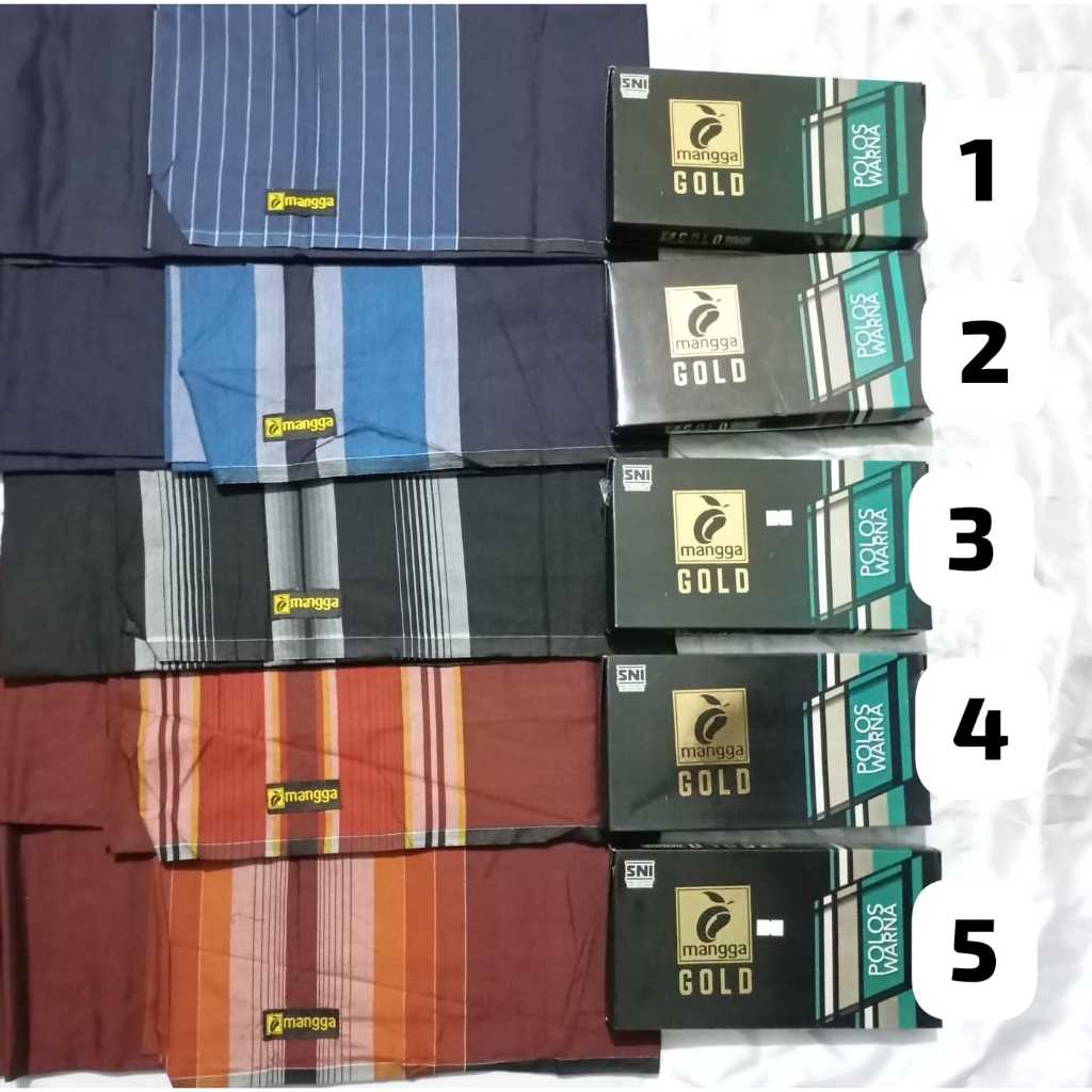 sarung mangga gold polos
