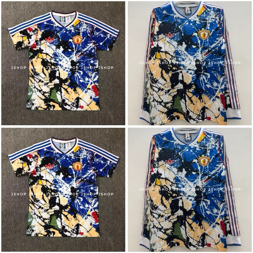 BAJU BOLA JERSEY BOLA JERSEY FUTSAL JERSEY OLAHRAGA JERSEY SEPAK BOLA JERSEY MU STONE ROSES LENGAN P