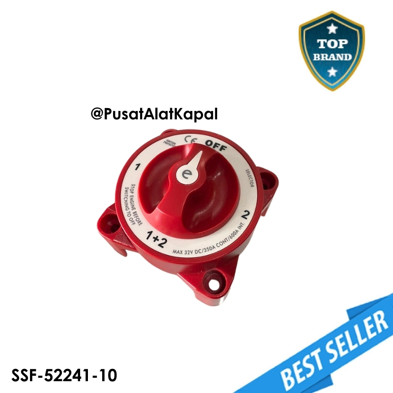 Saklar Baterai Aki Battery Switch Accu Kapal Conti 350A-600A Max 32V