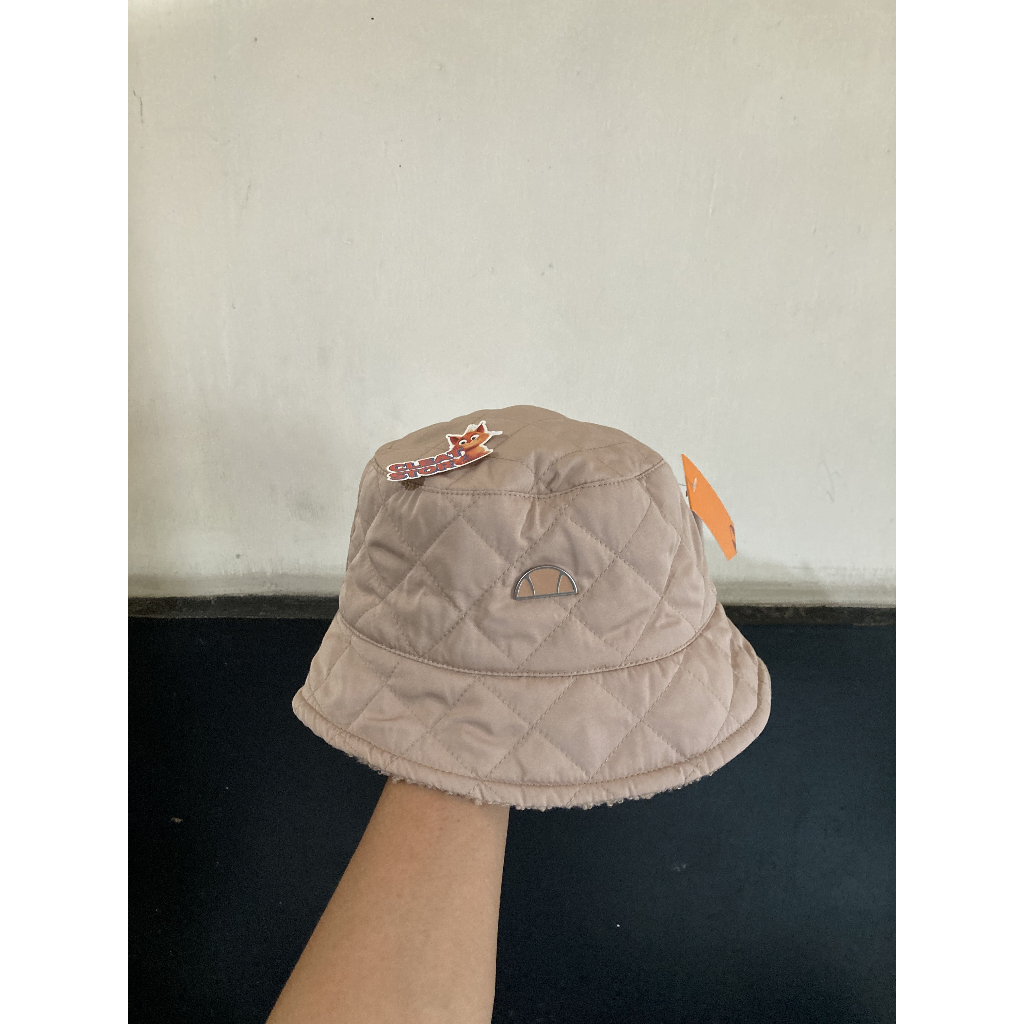 TOPI ELLESSE REVERSIBLE BUCKET BROWN ORIGINAL NO BOX [ELLBH242CBS]