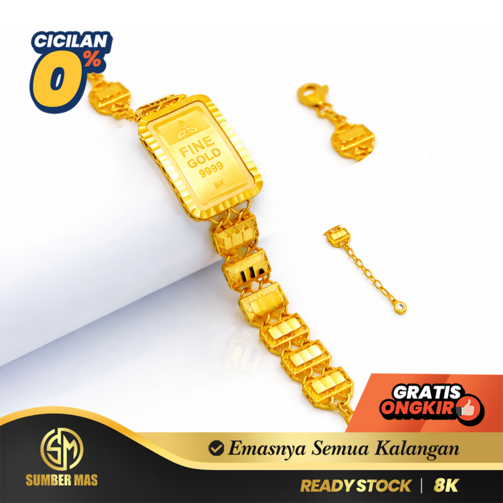 GELANG KREPYAK EMAS LM FASHION 8K - SUMBER MAS