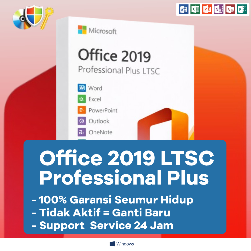 Office 2019 Pro Plus Original Key | Aktivasi Instan | Lifetime Word Excel PowerPoint