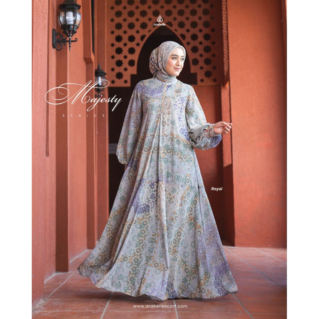 ARABELLE SCARF SERIES MAJESTY DRESS CERUTY BABYDOLL PREMIUM X FURING KATUN RAYON PREMIUM DRESS PESTA