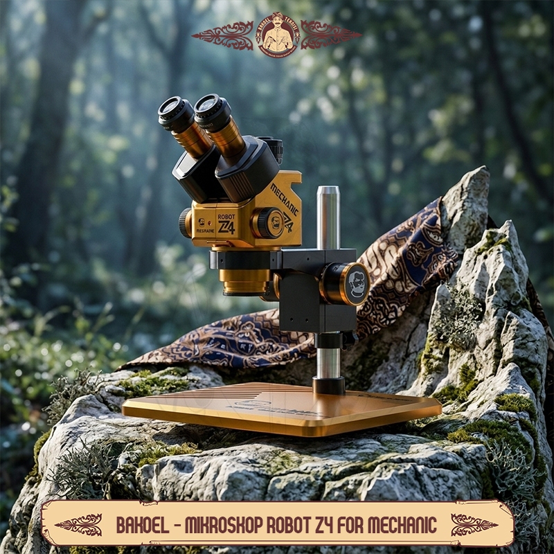 Mikroskop Trinokuler Robot Z4 / Mikroskop Robot Z4 / Robot Z4 Trinocular Microscope 6.5-60X Zoom