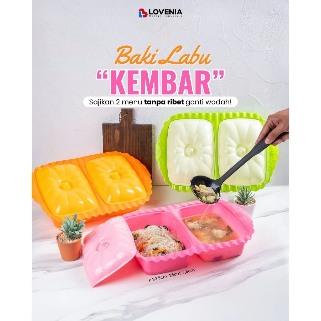 Basi Tutup Labu - Tempat Sayur Wadah Prasmanan Plastik Seebaguna