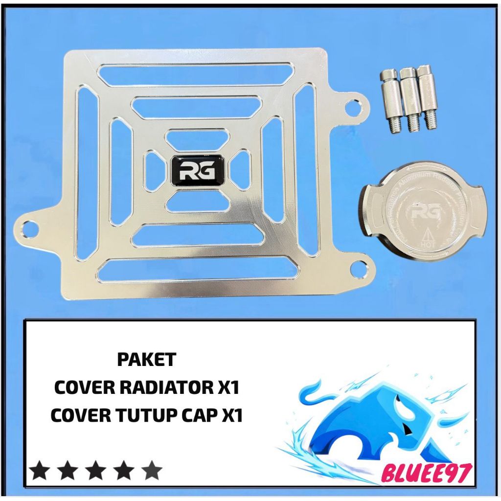 PAKET COVER RADIATOR RG + CAP TUTUP RADIATOR PCX 150 VARIO 150 VARIO 125 NEW ADV 150 COVER RADIATOR 