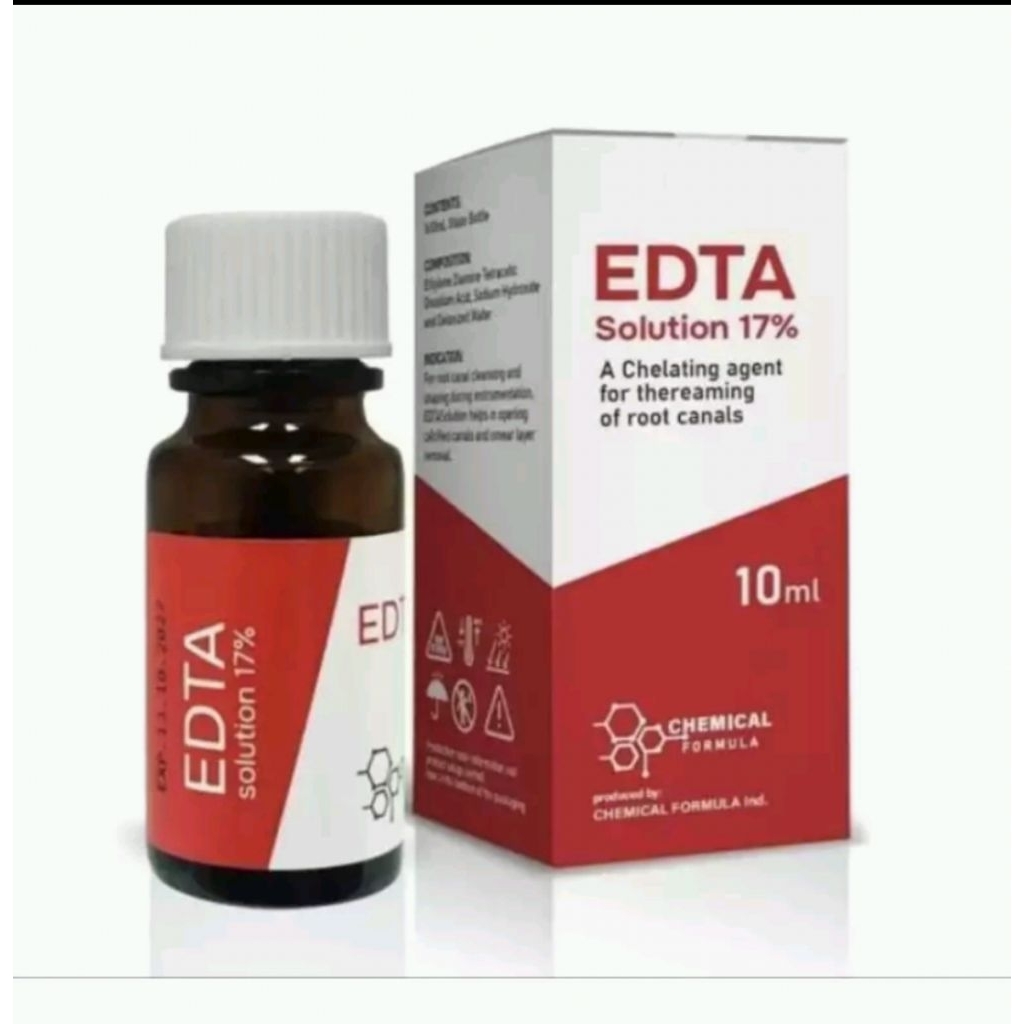 EDTA Solution 17% Dental Chelating Agent 10 ml / EDTA Cair