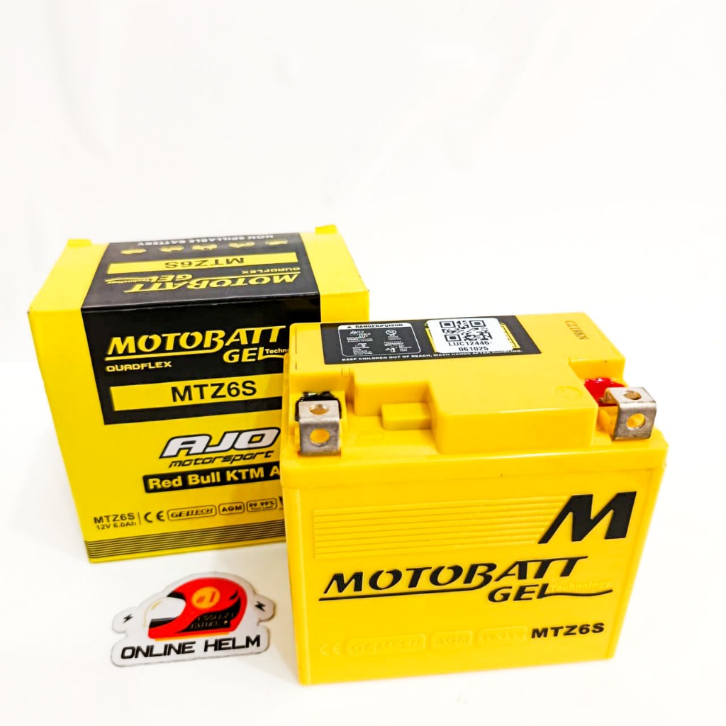AKI BATERAI MOTOBATT GEL MTZ6S KLX BF DTRACKER CRF VARIO 150 VARIO 125