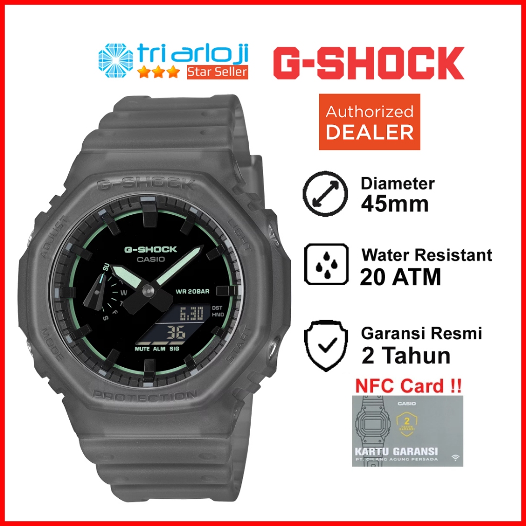 Casio G-SHOCK GA-2100K-1ADR Jam Tangan Pria GSHOCK GA2100 GA-2100K-1A GA2100K CASIOAK GA 2100K 1ADR