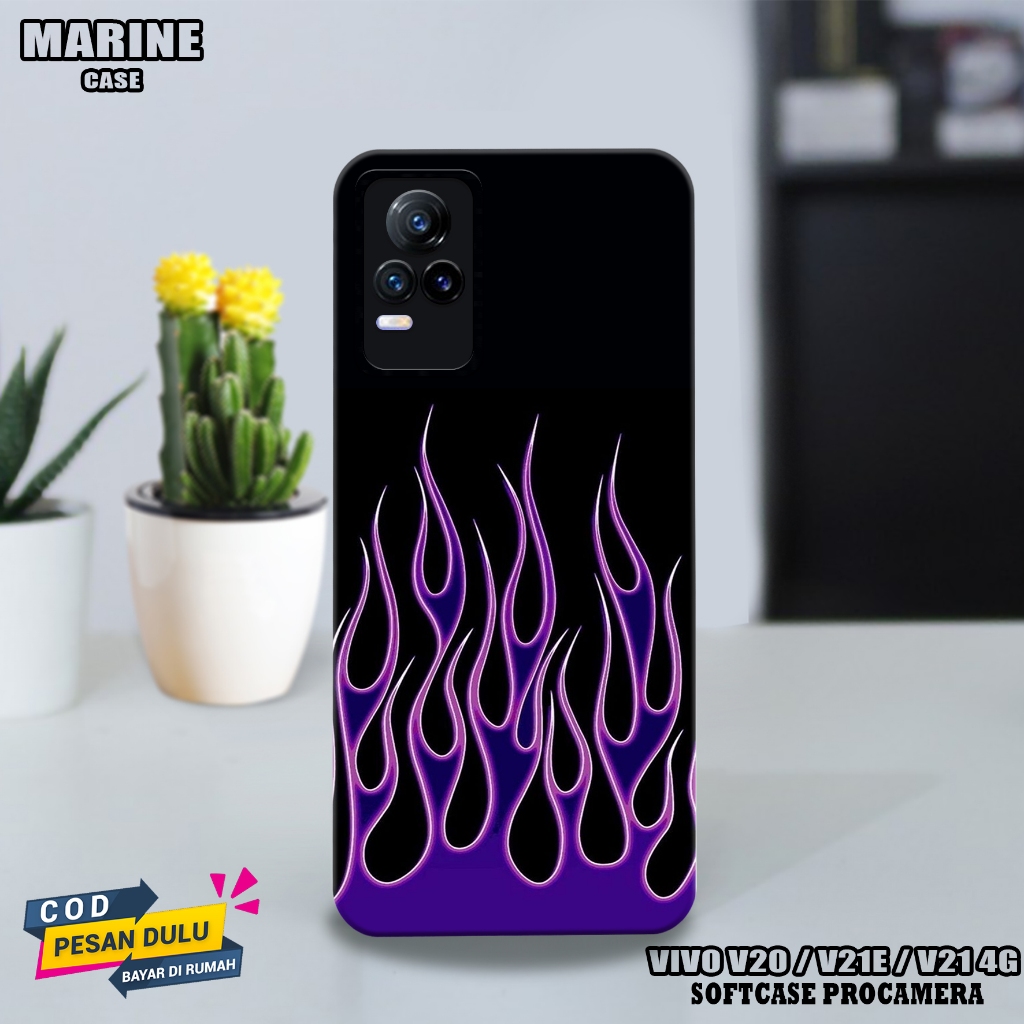 case vivo v21e / v20 / v21 4g ( flame ) vivo v21e / v20 / v21 4g - casing hp  - case hp - case terba