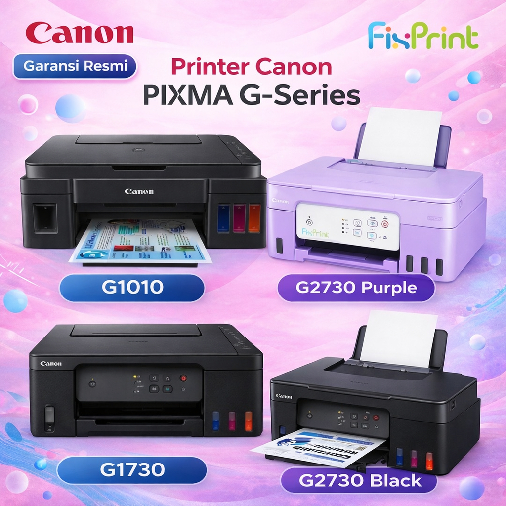 Printer MegaTank PIXMA Canon G1010 G1730 G2730 Purple Black - G2730 Print Scan Copy Garansi Resmi - 