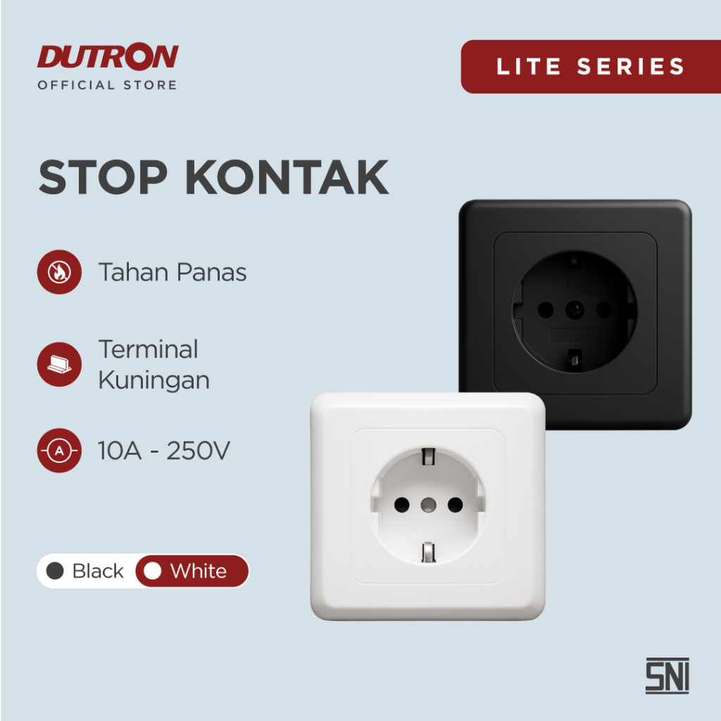 DUTRON IB Stop Kontak / Stop Kontak Tanam