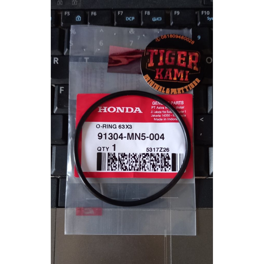 Karet oring sil seal tutup dinamo stater original tiger O-RING 63X3 91304-MN5-004