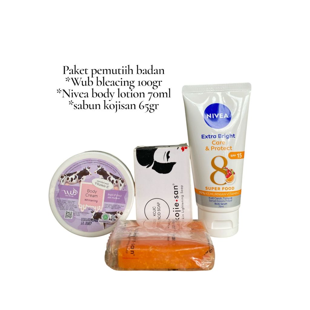paket pemutih badan ampuh dalam 14hari / wub skin beauty