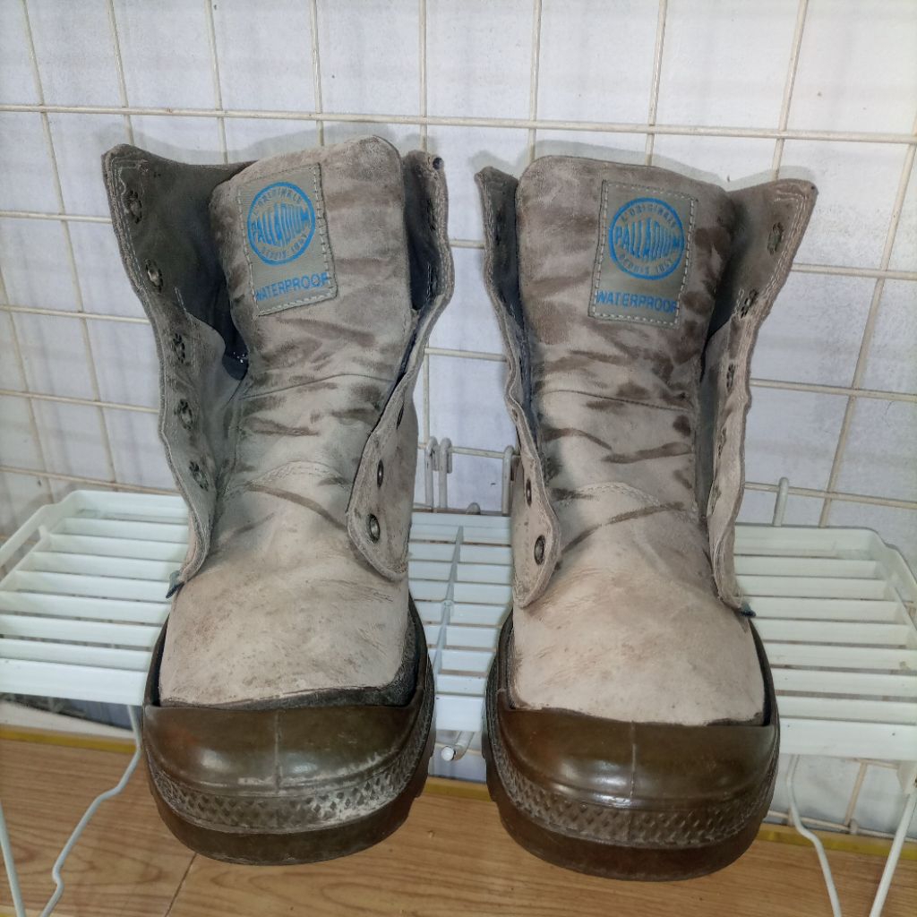 PALLADIUM genuine leather boots -minus shoes-size 37.5