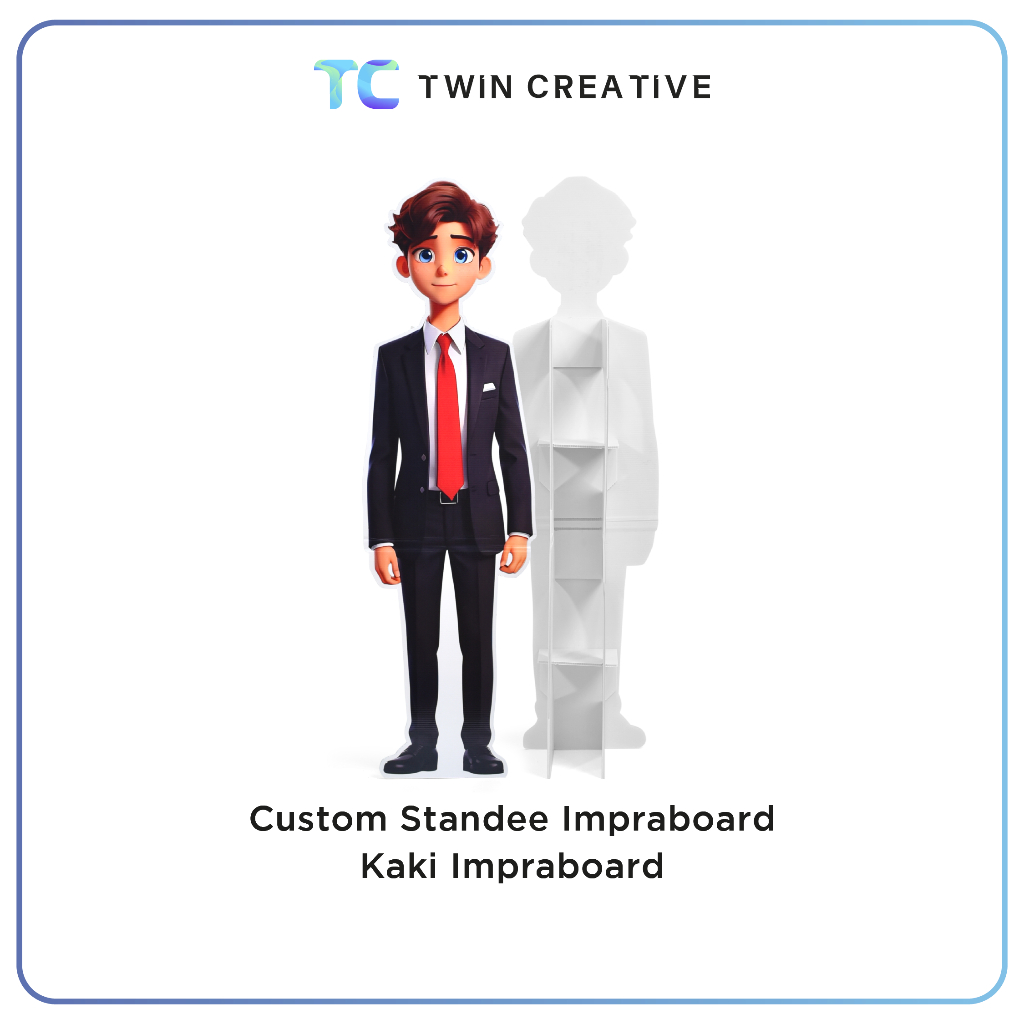 Custom Human Standee Figure Idol - Cetak Standing Karakter Impraboard Kaki Impraboard