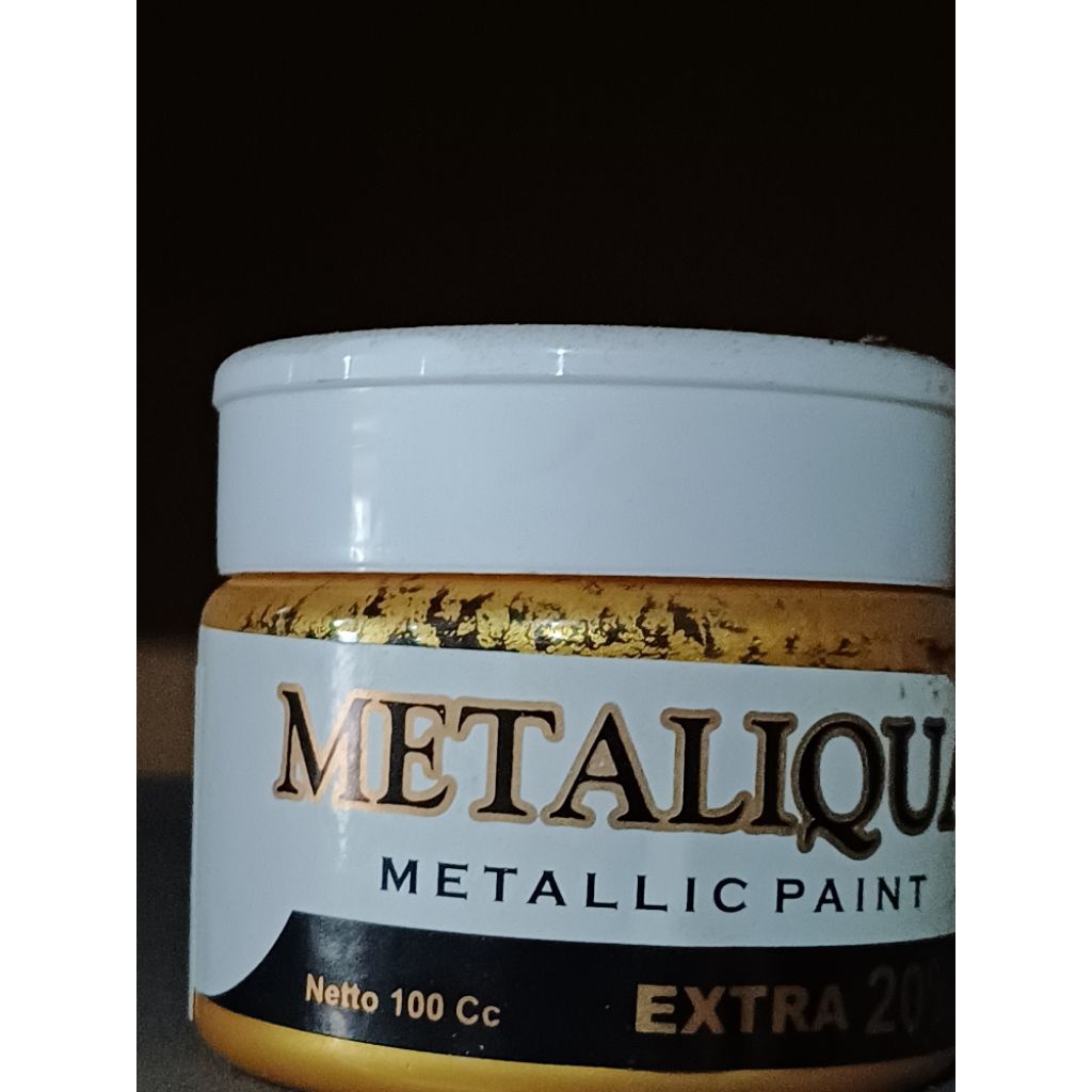 Cat Metaliqua Warna Gold, Silver dan Brown Kemasan 750cc dan 100cc