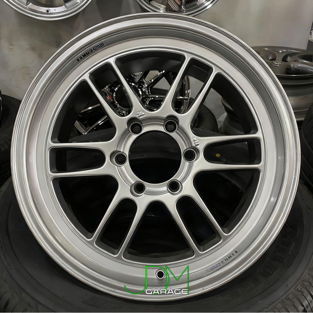 velg enkei rpf1 r17 lebar 8,5 et 15 velg mobil r17 pajero Hilux velg racing ring 17 velg mobil rally