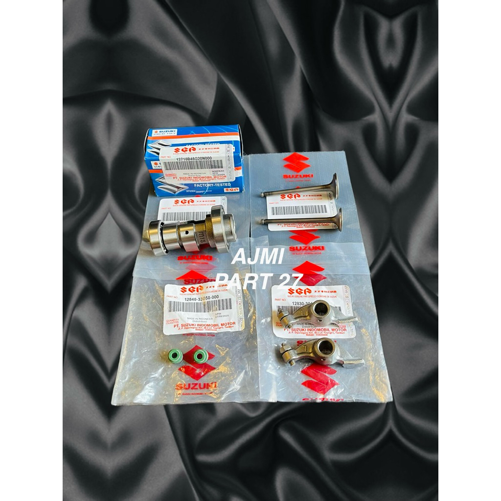 Noken As+Platuk klep+Klep set+Sil klep Suzuki Spin 125,Skydrive,Hayate,Skywave ORI