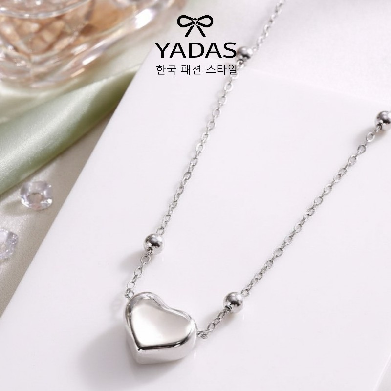 YADAS KOREA Kalung TITANIUM Lapis Emas 18K Model Rantai Kombinasi Elegan - Kalung Hijab Fashion Wani