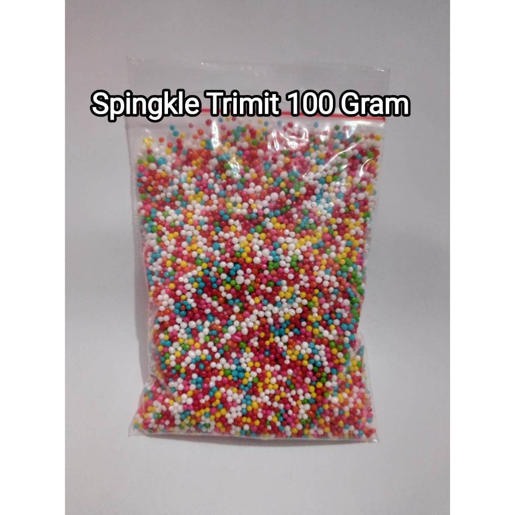 Elmer Trimit Sprinkle Warna Warni Warna-Warni 100gr – Taburan Gula Warna Dekorasi Kue Donat Cupcake 