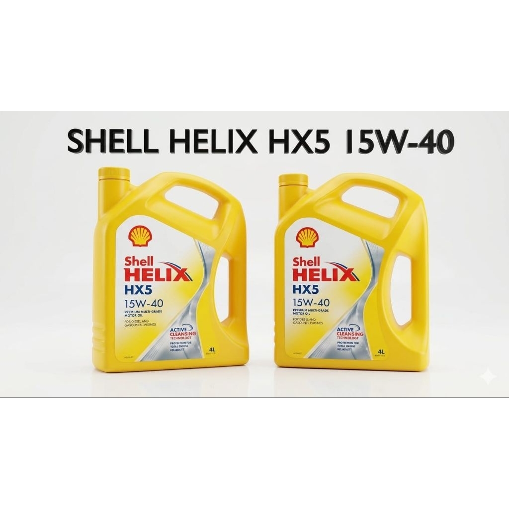 OLI SHELL HELIX HX5 4LITER 15W-40 OLI MOBIL