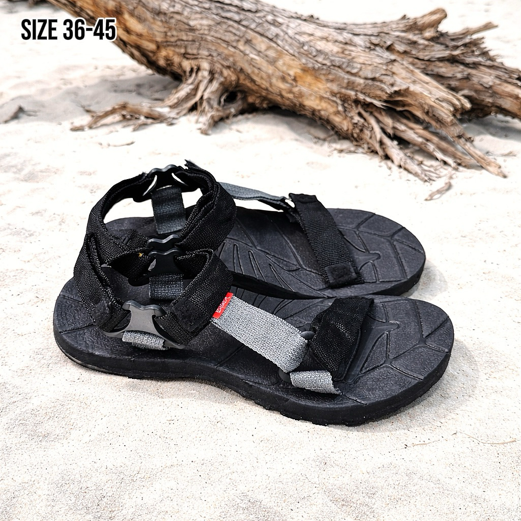 BestPromo Promo Beli 1 Gratis 1 Sandal Gunung Dewasa Pria Wanita Upper Polyster Webbing+Universal