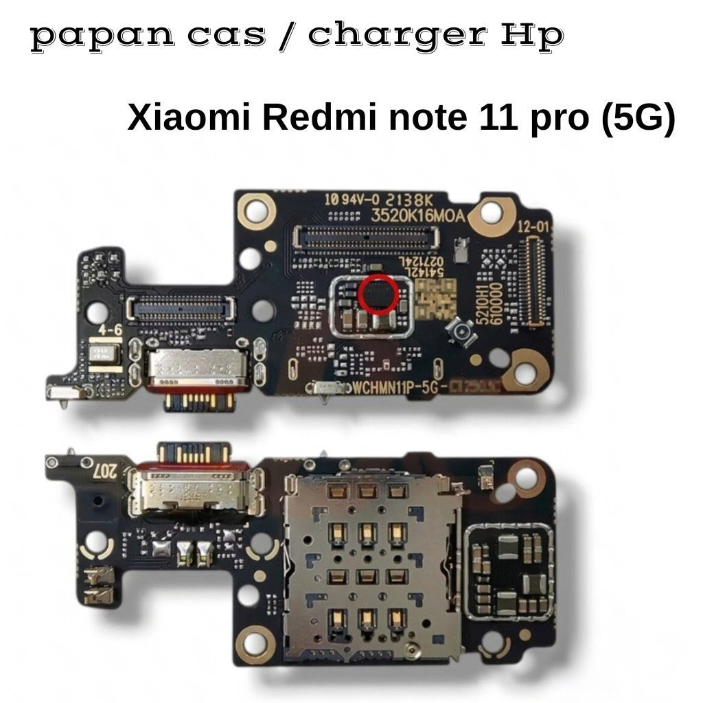 Konektor Papan cas/ charger Xiaomi Redmi note 11 pro 5G