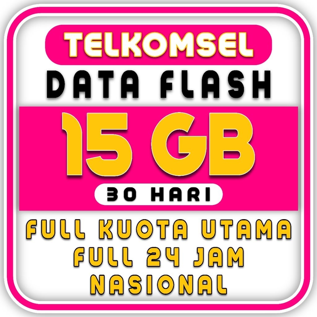 SUPER MURAH KUOTA TELKOMSEL FLASH FULL 24JAM TERMURAH