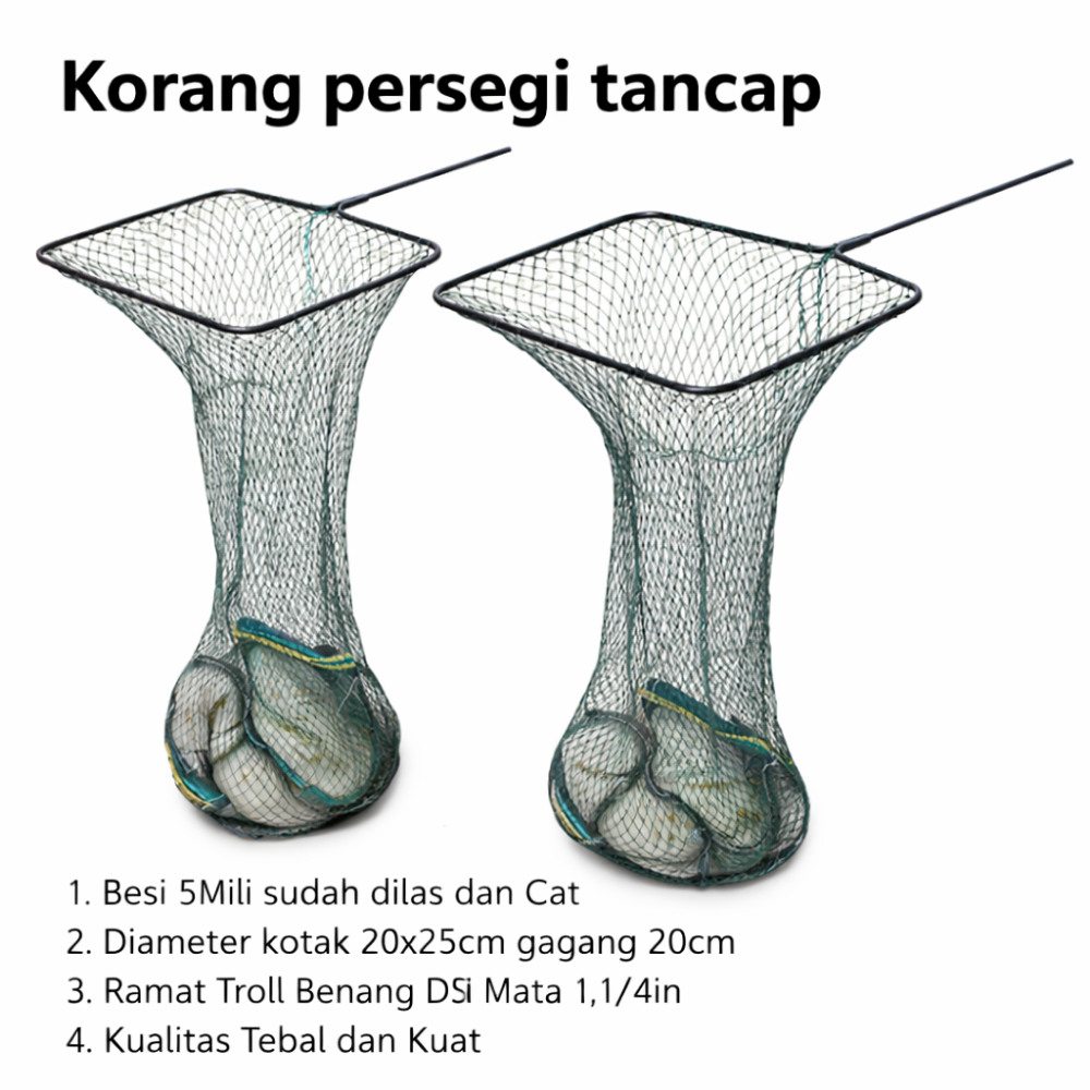 Korang Koja Keramba Kerumbu Karamba Tancap Kotak Tempat ikan Siap Pakai Kuat