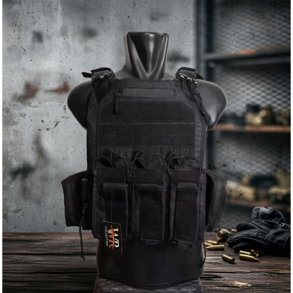 BODYVEST RAJAWALI Quick Release Waterproof Zipper YKK Multiwarna TNI POLRI