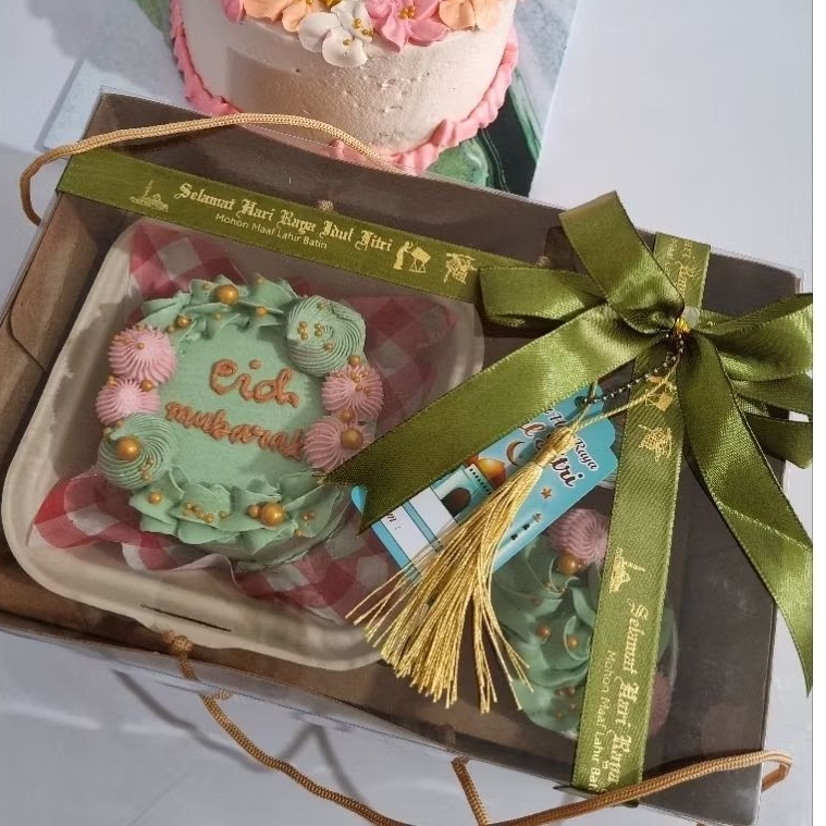 Korean Cake Set Cupcake isi 2 dan 5 / Bento Cake / Kue Ultah / Kue Ultah Depok / Cup Cake Depok
