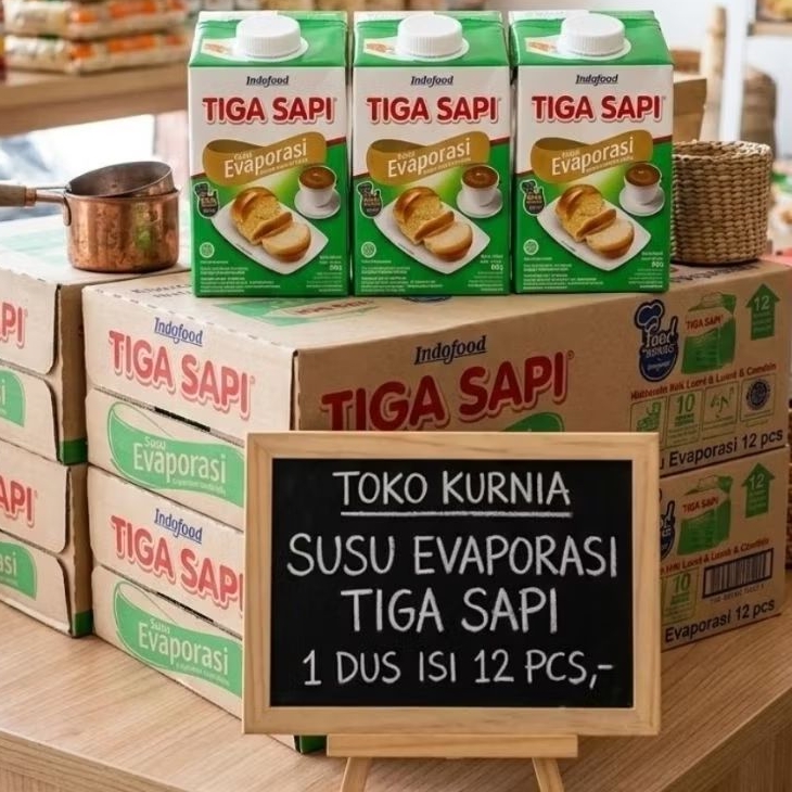 SUSU EVAPORASI TIGA SAPI 1 DUS
