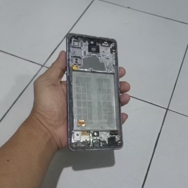 Lcd Samsung A72 Ungu ORI + Freme Bekas BACA DISKRIPSI
