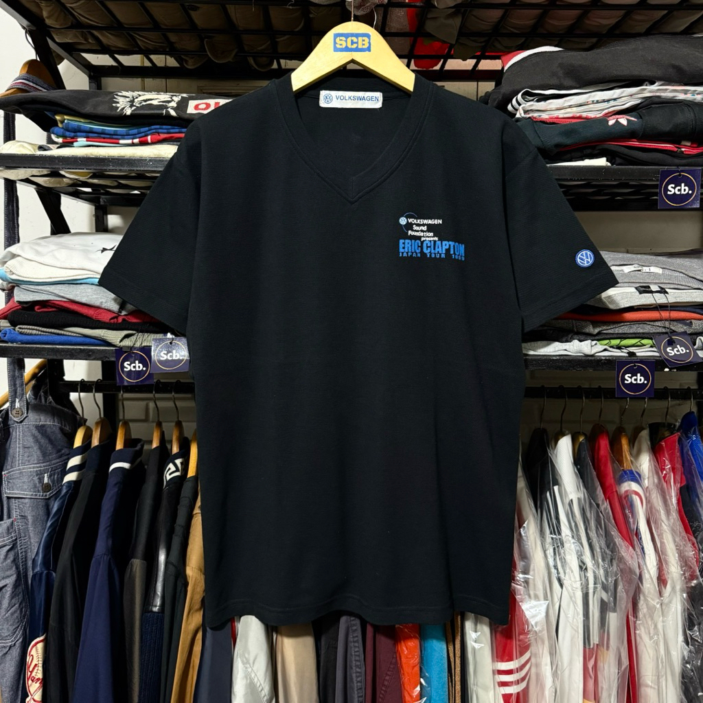 Vintage eric clapton japan tour volkswagen tshirt kaos