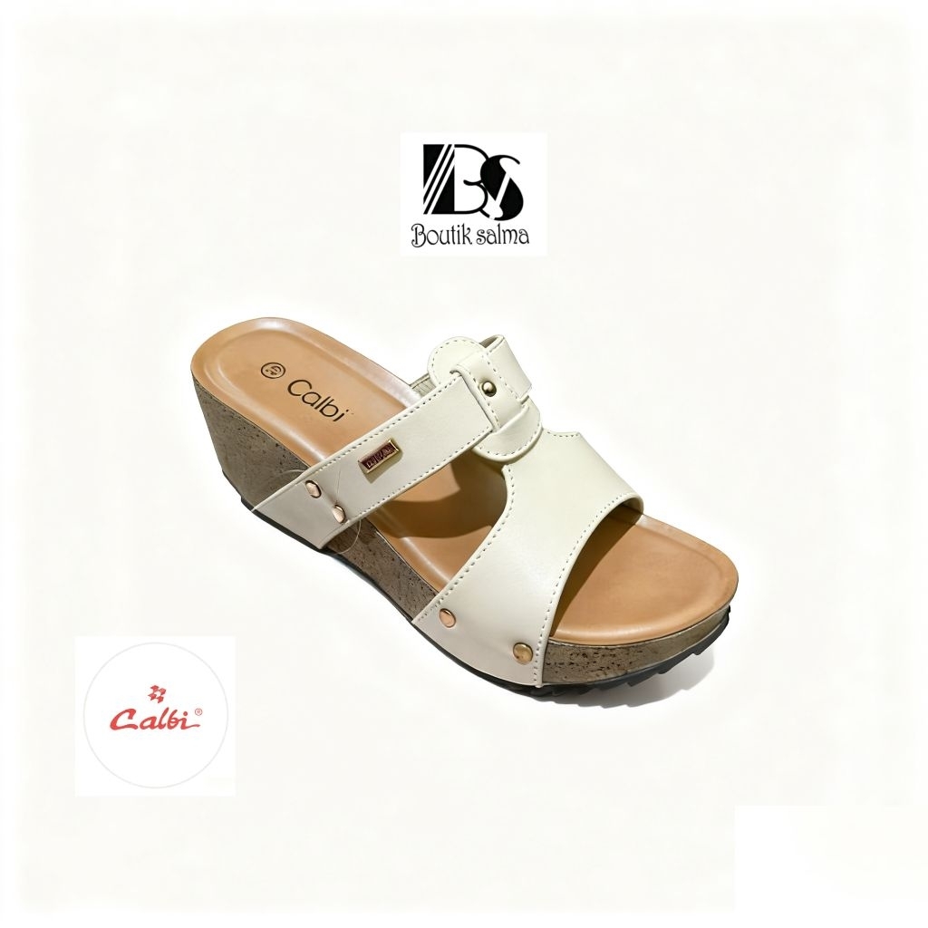 Calbi Original-Wedges Tinggi 5cm sandal wanita